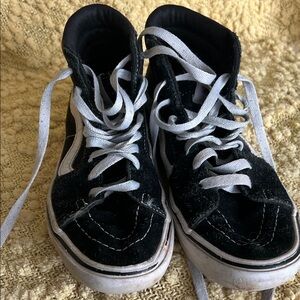 Vans Black and White SK8-HI High-Top Sneakers
